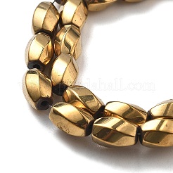 Fili di perline di ematite magnetica sintetica elettrolitica&nbsp;G-P545-G01-02F