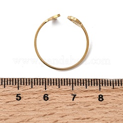 Offene Manschettenringe aus Edelstahl 304&nbsp;RJEW-H265-02G