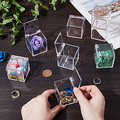 30 Stück quadratische transparente Minifiguren-Vitrine aus PS-Kunststoff&nbsp;ODIS-GA0001-85
