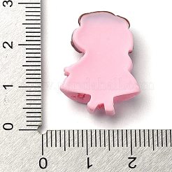 Cabochon decodificati in resina opaca per ragazze dei cartoni animati&nbsp;RESI-S392-01C-05