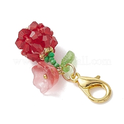 Anhänger aus Glasperlen mit Früchte- und Blütenmotiven&nbsp;HJEW-MZ00407-02