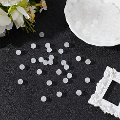 120 pieza de cuentas redondas de jade blanco natural&nbsp;G-PA0001-07A