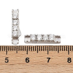 925 Bajonettverschluss aus Sterlingsilber mit Mikropavé und klaren Zirkonia&nbsp;STER-C016-01B-P