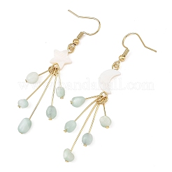 Pendientes colgantes de acero inoxidable 304 con vidrioes&nbsp;EJEW-JE07525
