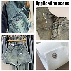 15 bottone in lega e perline di plastica a 1 fori&nbsp;BUTT-HY0001-11D