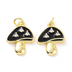 Placage en rack laiton pavé de zircons cubiques transparents&nbsp;KK-C008-16G