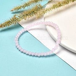 Facettierte GlasUnterlegscheibe Perlen Stretcharmband für Kinder&nbsp;BJEW-JB06807-20
