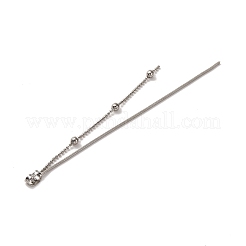 Poussoirs d'oreilless en laiton avec chaîne serpent et chaîne à billes&nbsp;KK-G510-16P