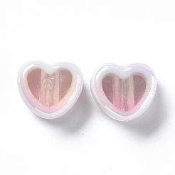 Placcatura uv perline acriliche iridescenti arcobaleno&nbsp;OACR-H015-07H