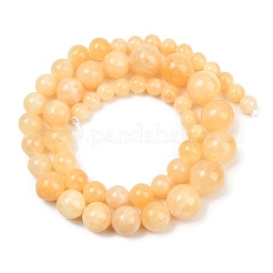 Rangs de perles dégradées en jade jaune naturel&nbsp;GG-CBA2AE1-A02
