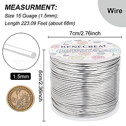 Fil d'aluminium rond&nbsp;AW-BC0001-1.5mm-02