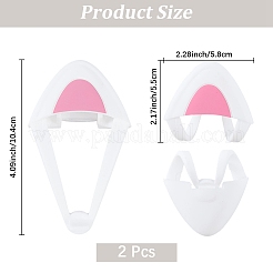 1 paire d'écouteurs décoratifs en silicone en forme d'oreilles de chat&nbsp;DIY-CP0013-62A