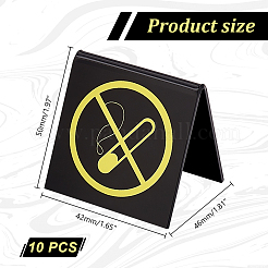 Cartellone in acrilico per non fumatori&nbsp;DJEW-WH0043-40