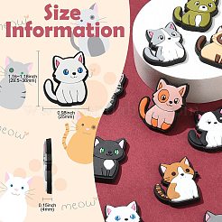 60 Stück PVC-Kunststoff-Cabochons mit Haustiermotiv in 12 Farben&nbsp;FIND-CJ0002-56
