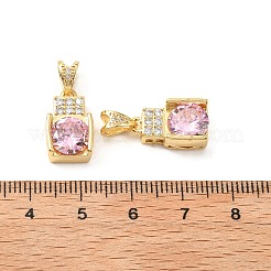 Colgante micropavé cubic zirconia de latón&nbsp;KK-G533-18G-02