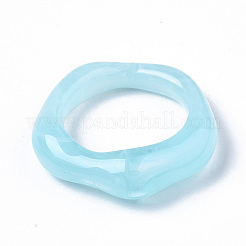 Bagues en résine transparente&nbsp;LS-RJEW-T013-001-F04
