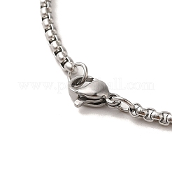 Colliers avec pendentif en forme de soleil et nœud en acier inoxydable 201 anti-ternissement&nbsp;NJEW-P293-07P