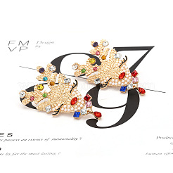 Ohrstecker aus Zinklegierung mit Hirsch-Strass&nbsp;FS-WG45396-01