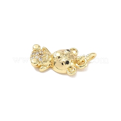 Ottone micro spianare pendenti zirconi&nbsp;ZIRC-I356-14G-02