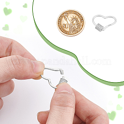 1 pz. 925 ciondoli a forma di moschettone a vite in argento sterling&nbsp;STER-NB0001-20A-P