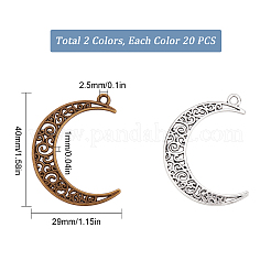 40Stk. 2 Modelle Anhänger aus tibetischem Stil&nbsp;TIBE-SC0001-70
