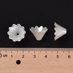 Multi-pétale fleur abs plastique imitation perle chapeaux de perles&nbsp;OACR-R016-25