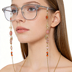 1 chaînette de lunettes en laiton&nbsp;HJEW-BM0002-05