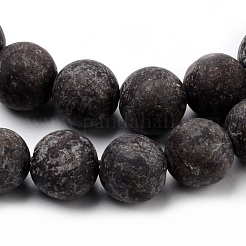 Granos de obsidiana de copos de nieve naturales hebras&nbsp;G-Q462-72-6mm