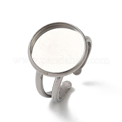 Montures de bagues de manchette en acier inoxydable 304 anti-ternissement&nbsp;STAS-E202-02A-P