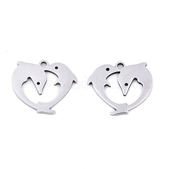 Anlaufgeschützte Charms aus Edelstahl 201&nbsp;STAS-S081-081