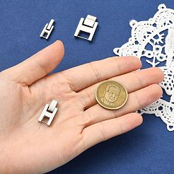 3 pz. 3 fermagli rettangolari per cinturini per orologi in acciaio inossidabile&nbsp;STAS-CJ0003-30