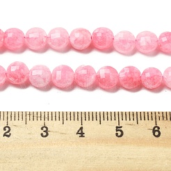 Gefärbt natürlichen weißen Jade Perlen Stränge&nbsp;G-C179-A6mm-02