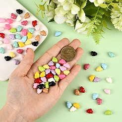 84 Stück 14 Farben Backfarbe undurchsichtige Acrylperlen&nbsp;FIND-SC0020-83