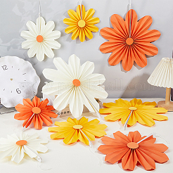 9 Stück DIY-Papierblumenfächer&nbsp;DIY-WH0899-675