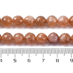 Natürliche Pfirsichmondstein Perlen Stränge&nbsp;G-J403-04A-8mm