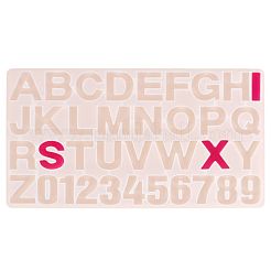 Zahl und Buchstabenentwurf diy Silikonformen&nbsp;AJEW-P042-03