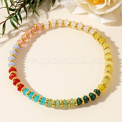 Stretch-Armbänder aus natürlichen und synthetischen Edelsteinperlen im Bohème-Stil für Frauen und Männer&nbsp;GW3673