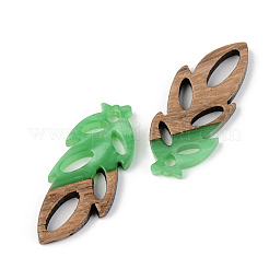 Colgantes de resina y madera de nogal&nbsp;RESI-S389-062B