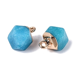Gefärbt natürliche weiße Jade Anhänger&nbsp;G-N359-18G-17