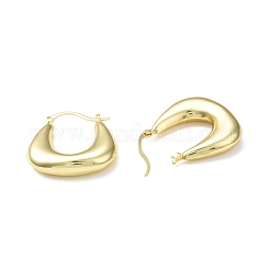 Orecchini a cerchio a forma di borsa in ottone con placcatura a cremagliera per donna&nbsp;EJEW-F306-06G