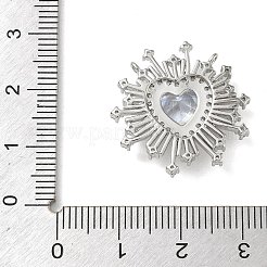 Messing micro pave klare zirkonia anhänger&nbsp;CU-CBA4231-08P