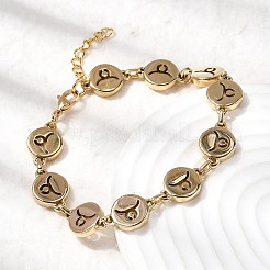 12 bracelet à maillons en acier inoxydable 304 Constellations&nbsp;BJEW-I239-01G-11