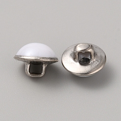 1-Loch-Ösenknöpfe aus Kunstharzperlen&nbsp;BUTT-WH0033-01J-P