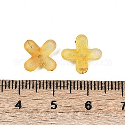 Capuchons de perles en acrylique avec entrelacs métalliques&nbsp;OACR-G044-01I
