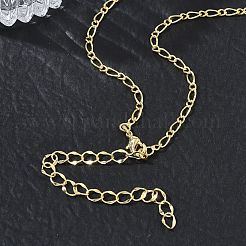 Colliers à chaîne figaro en laiton de 2.5 mm pour femmes&nbsp;KK-CBA4FD4-11G