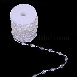 Rautenbesatz aus Acryl-Strassperlen&nbsp;FIND-WH0202-02