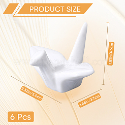 Supports de baguettes en céramique de grue de papier&nbsp;DJEW-WH0058-12A