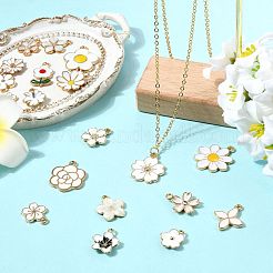 76pcs 19 styles de pendentifs en émail en alliage&nbsp;ENAM-FS0004-23
