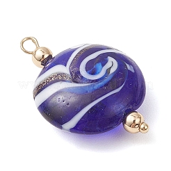 Handgefertigte Goldsand Murano Anhänger&nbsp;PALLOY-JF04217-02