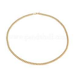 Herren-Halsketten aus kubanischem Gliederarmband aus 304er Edelstahl&nbsp;NJEW-JN03157-02